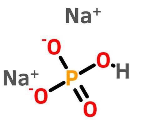 Structure of sodium phosphate dibasic anhydrous